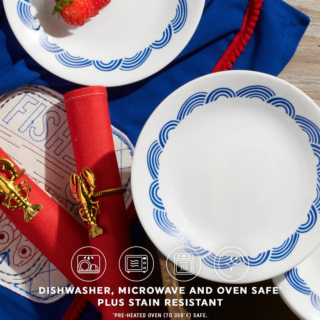 Corelle® Rolling Waves 8.5 Lunch Plate. 6-pack
