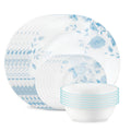 Corelle® Blue Bouquet 18-piece Dinnerware Set. Service for 6