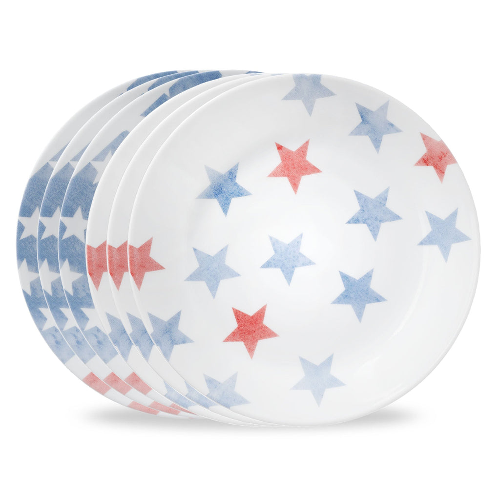 Corelle® Red. White. and Blue 8.5 Lunch Plate. 6-pack