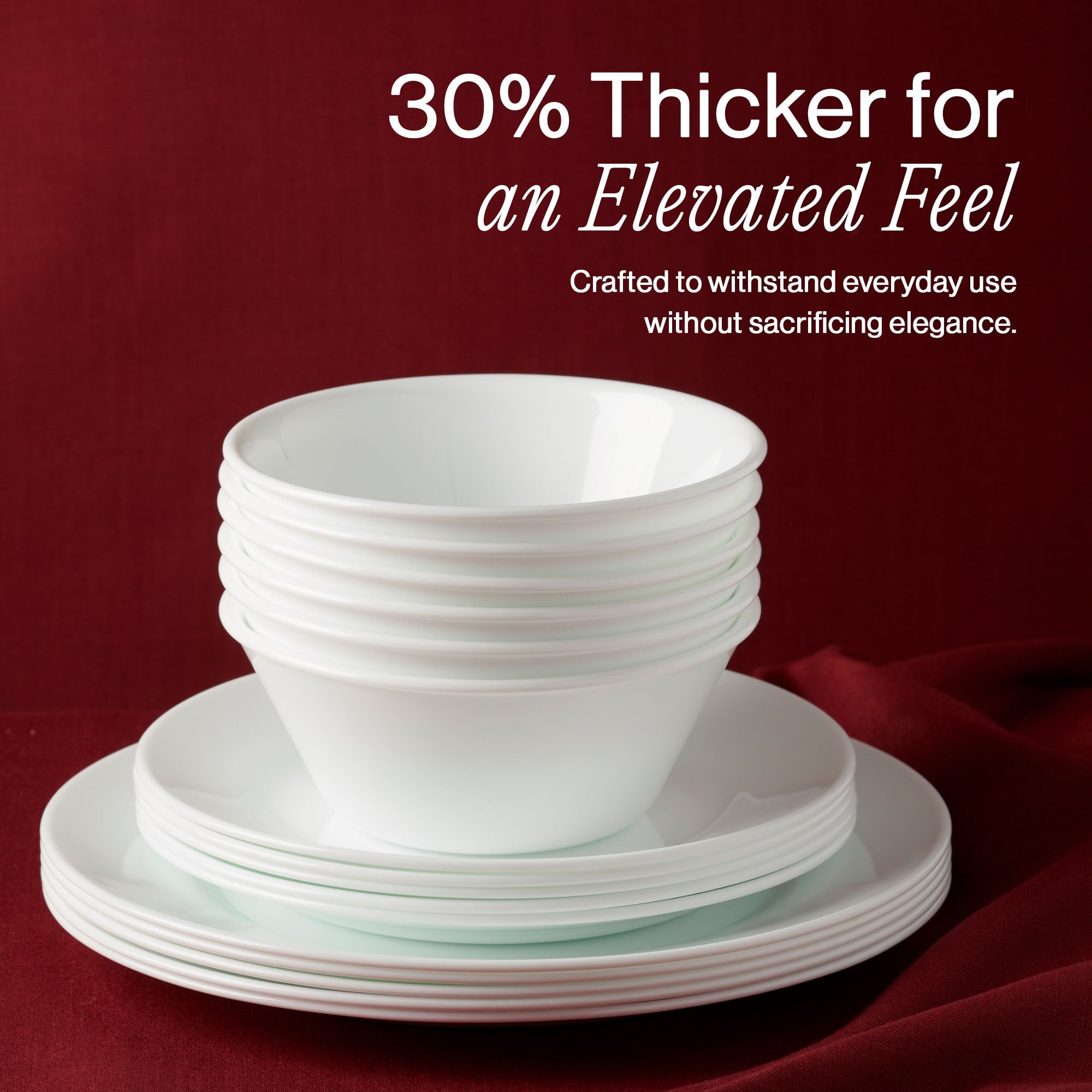 Corelle® Luxe Heritage 18-piece Dinnerware Set. Service for 6