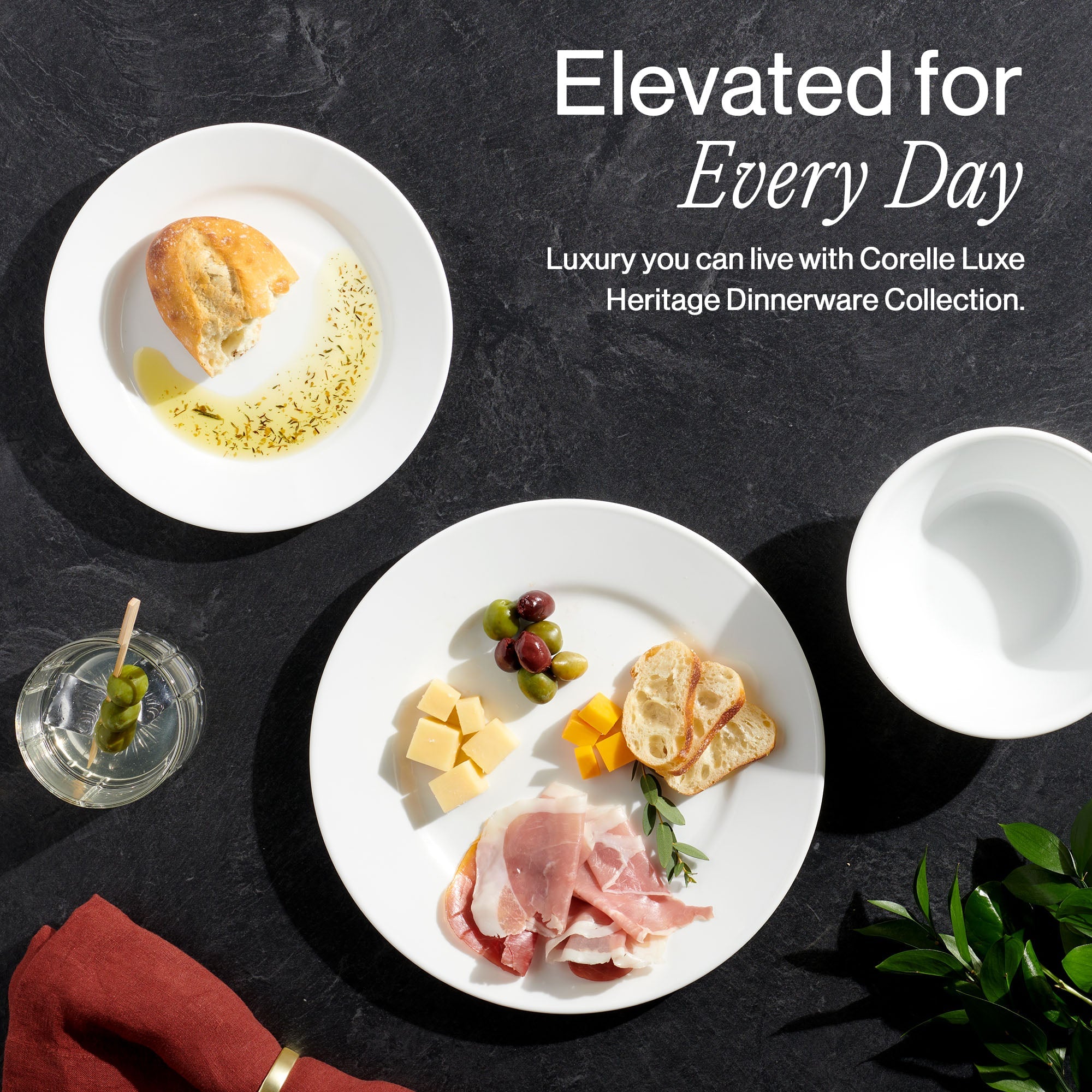 Corelle® Luxe Heritage 18-piece Dinnerware Set. Service for 6